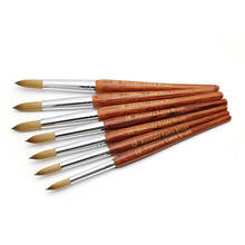 30% Acrylic Nail Brush Kolinsky Sable UV Gel Brush Nail Art Sculpture Carving Pen Dotting Drawing Painting Nail Brush Set 2024 - buy cheap
