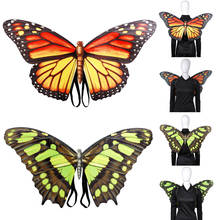 Disfraz de mariposa para adultos, disfraces con alas, chal de anime, cosplay, utillaje de ala de mariposa, disfraz de halloween para mujeres y niños 2024 - compra barato