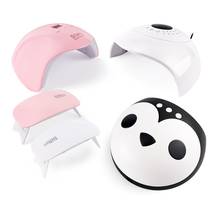 Mini Portable Nail Led Lamp With Smart Sensor Nail Dryer UV Led Lamp Gel Cure Machine For All Gels Cute Penguin  Shape 2024 - buy cheap