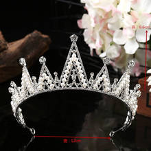 22 Styles Wedding Crown Bridal Headpiece Accessories Rhinestone Pearl Bridal Crowns Jewelry Cake Decoration Children Hair Crown 2024 - buy cheap