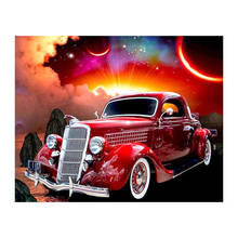 Diamond 5D DIY Diamond Painting Red Car 3D Embroidery Cross Stitch Mosaic Painting Home Decor 2024 - buy cheap