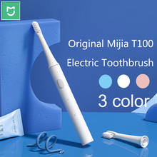 Ультразвуковая электрическая зубная щетка xiaomi Mijia T100 для взрослых, автоматическая Водонепроницаемая зубная щетка с зарядкой от USB 2024 - купить недорого