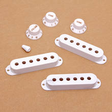 Capas de captador de plástico com controles de volume para peças de guitarra elétrica 2024 - compre barato