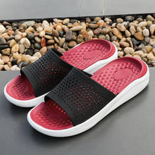 Sandálias de jardinagem masculinas, chinelos originais para o verão, praia e piscina, sapatos para natação ao ar livre 2024 - compre barato