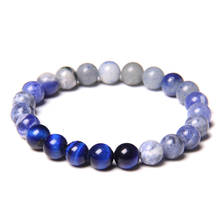 Fashion Blue Tiger Eye Bracelets For Men Women Sodalite Lapis Lazuli Bangles Green Black Natural Stone Bracelet Balance Jewelry 2024 - buy cheap