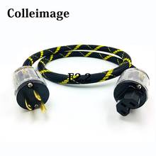 Colleimage Hifi Furutech два ядра посеребренный шнур питания с США штекер кабель переменного тока линия hifi аудио кабель усилителя 2024 - купить недорого