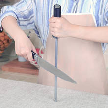 RISAMSHA Sharpening Steel Round Shank Sharpener Round Rod Sharpening Tool Diamond Kitchen Knife Professional Knife Sharpener 2024 - buy cheap