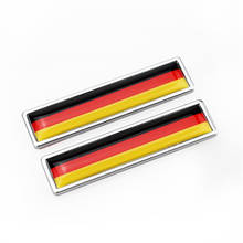 Pegatina de Metal 3D para coche, insignia de decoración, emblema, accesorios para Audi, Bmw, Toyota y Ford, Bandera de Alemania, 1 par 2024 - compra barato