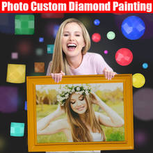 Photo Custom Diamond Painting 5D DIY Picture of Rhinestones Diamond Embroidery 3D Cross Stitch Home Wedding Decoration 2024 - buy cheap