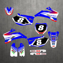 Motorcycle Free Customized TEAM GRAPHICS & BACKGROUNDS DECALS STICKERS Kits FOR Yamaha YZF250 YZF450 2006 2007 2008 2009 2024 - buy cheap