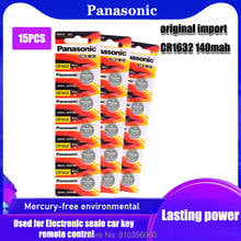 15Pcs CR1632 PANASONIC 3V Lithium Batteries 1632 DL1632 Cell Button Coin Battery For Remote Control Computers Calculators Watch 2024 - купить недорого