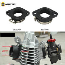 ZS MOTOS Motorcycle Carburetor Rubber Adapter Inlet Intake Pipe For MIKUNI VM24 OKO KOSO KEIHIN PE28 21/24/26/28/30/32/34mm 2024 - buy cheap