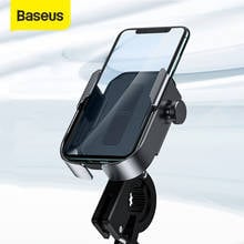 Baseus Bicycle Phone Holder Motorcycle Handlebar Support Moto Bicycle Rear View Mirror Stand Mount Motor Bike Phone Holder 2024 - buy cheap