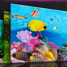 Aquarium DecorativeBackground Paper Painting High Definition Figure 3D Stereo Wallpaper Scenery Aquarium Landscape Sticker Simul 2024 - buy cheap