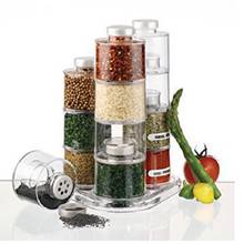 12 Spice Jar Spice Tower Carousel  Spin Carousel Design Herb Spices Seasoning 2024 - buy cheap