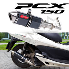 PCX 125 150 Motorcycle Scooter Exhaust Muffler Full System Middle Pipe Slip-On Escape Fit For HONDA PCX125 PCX150 2012-2016 2024 - buy cheap