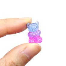 10pcs Candy Bear Cute Glitter Resin Charms New DIY Patch Jewelry Making Kit Gummybear Earrings Necklace Pendant Decor Accessory 2024 - buy cheap