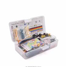 Kit básico de iniciación de componentes electrónicos, condensador de resistencia de Cable de placa de pruebas con 830 puntos de conexión, caja de potenciómetro LED, 1 ud., Envío Gratis 2024 - compra barato