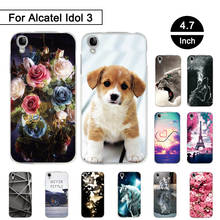 Чехол для Alcatel Idol 3 OT6039 4,7 дюйма, мягкий силиконовый чехол для телефона Alcatel Idol 3 6039, тонкие чехлы с рисунком, милый чехол s 2024 - купить недорого