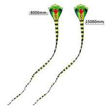 8m/26.25ft 15m/49.21ft Cartoon Mamba Snake Kites FRP Rod Flying Sports Beach Kitesurf Children Gift Family Outdoor Sport 2024 - buy cheap