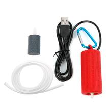 Portable Mini USB Aquarium Fish Tank Oxygen Air Pump Mute Energy Save Compressor H7ED 2024 - buy cheap