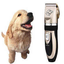 Pet clipper elétrica de baixo nível ruído animal estimação cão gato cabelo navalha grooming clipper trimmer barbeador com adaptador alimentação ac ue eua reino unido plug 2024 - compre barato