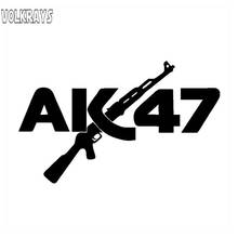 Volkrays interessante adesivo de carro ak47 arma torna-se acessórios rifle reflexivo moda vinil decalque preto/prata/branco, 19cm * 11cm 2024 - compre barato