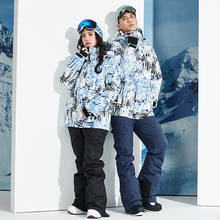 Traje de esquí impermeable para mujer, chaqueta de Snowboard para deportes al aire libre, pantalones de nieve, conjunto de esquí para hombre, monos cálidos a prueba de viento, invierno, 2020 2024 - compra barato