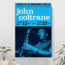 JOHN COLTRANE 1963 Jazz Gig Poster Canvas Prints Music Wall Art Picture Bar Pub Home Room Decor Man Cave Decoration Painting 2024 - buy cheap