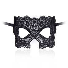 Sexual Toys Black Hollow out Eye Mask Girls Women Sexy Lady Lace Mask for Masquerade Party Fancy Dress Costume Sex Game 2024 - buy cheap