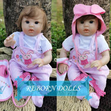 20"  handmade silicone reborn baby dolls lifelike bebe reborn soft newborn babies doll playmate toys gift 2024 - buy cheap