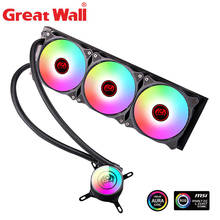 Great Wall CPU Liquid Cooling 240mm PWM fan RGB 5V PC Aura Sync Radiator for LGA 2011/2066/1200/115X/AM4 ARGB CPU Water Cooler 2024 - buy cheap