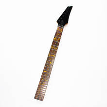 Disado 24 Frets Maple Electric Guitar Neck Rosewood Fingerboard Inlay Yellow Tree Of Life Guitar Accessories Parts 2024 - buy cheap