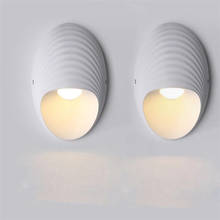 Lámpara LED de pared para interiores, iluminación decorativa para dormitorio, sala de estar, pasillo, candelabro de aluminio, montaje en superficie, 6W 2024 - compra barato