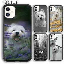 Krajews West Highland Terrier Westie Dog Phone Case For iPhone 5s 6s 7 8 plus X XR XS 11 12 13 pro max Samsung Galaxy S8 S9 S10 2024 - buy cheap