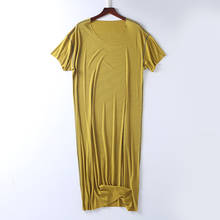 Camisola feminina de verão, roupa de dormir, mangas curtas, plus size, tamanhos l, xl, 3xl 2024 - compre barato