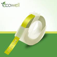 Ecowell 9mm 1pcs Compatible Dymo 1540, 1755, 1880, 12965, 12966,15447, 1595GY, 20008 Multicolor Dymo 3D Embossing Label Tape 2024 - buy cheap