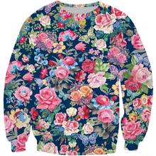 Beautiful flowers pattern 3D All Over Printed Sweatshirt For Men/Women Harajuku floral Long sleeve sweatshirt Casual Pullover 2024 - buy cheap