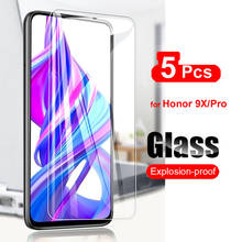 5Pcs For Huawei Honor 9X Tempered Glass Screen Protector For Honor 9X Pro Transparent Phone Protective Glass Film 9H 2024 - buy cheap