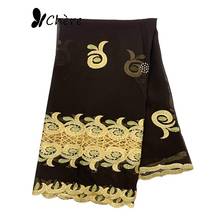 Newest African Women Scarf High Quality Chiffon Scarf  Embroidery Hijab Scarf for Eid Scarf BC527 2024 - buy cheap