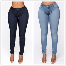 2021 New Women High Stretch Thin Jeans Fashion Sexy Slim Denim Pencil Pants Skinny Lifting Butt Jeans S-2XL High Quality 2024 - buy cheap