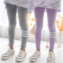 Girl Leggings Kids Spring Autumn Cotton Stretch Leggings Children Girls Rainbow Trousers Baby Pants Clothings 3-13 Years 2024 - buy cheap