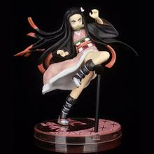 New Anime Demon Slayer Kimetsu No Yaiba Figure Agatsuma Zenitsu Kamado Tanjirou Kamado Nezuko Action figure model Toys Gift 2024 - buy cheap