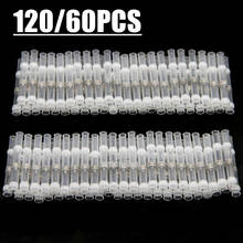 120/60PCS White Solder Seal Wire Connectors Waterproof Heat Shrink Butt Connectors Electrical Wire Terminals Insulated Splices 2024 - buy cheap