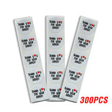 50-500pcs Round Thank You For Your Order Sticker White Labels Sticker Heart Thanks For Shopping Small Shop Handmade Sticker 2024 - buy cheap
