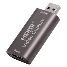 Tarjeta de captura de vídeo USB 3,0/2,0, HDMI, compatible con USB 2,0, 1080P, Mini Tarjeta de adquisición, cámara HD, adaptador de grabación en vivo 2024 - compra barato