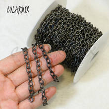 5meters Black Gun chain necklace  Chains accessories  O chain with Grain for jewelry making 9447 2024 - buy cheap