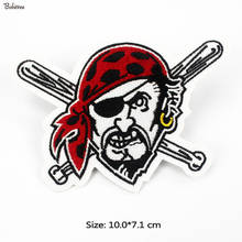 Punk Pirate Skull Fabric Patch Iron on Embroidered Badges Garment Appliques Sewing Stickers for Jacket Clothes Decoration 2024 - buy cheap