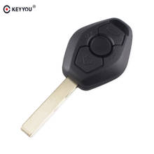 KEYYOU-carcasa de repuesto para llave de coche, mando a distancia para BMW 1, 3, 5, 6, 7 Series X3, X5, Z3, Z4, 10X 2024 - compra barato