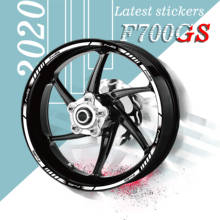Etiqueta reflexiva da motocicleta moto roda decalques pneu aro adesivos para bmw f700gs f 700gs f 700gs 2024 - compre barato